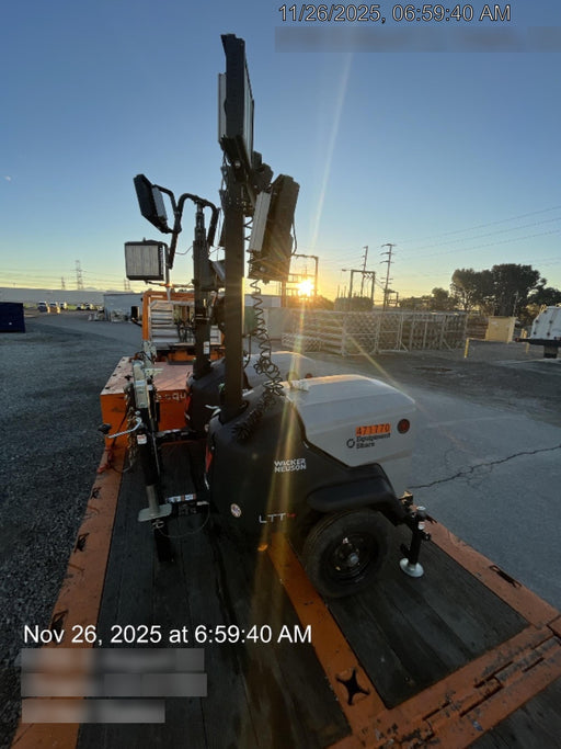 2024 Wacker Neuson LTT4 Diesel, Kohler KDW702, Deep Sea Controller, Auto Start, LED 320W, Bypass Outlet, T3