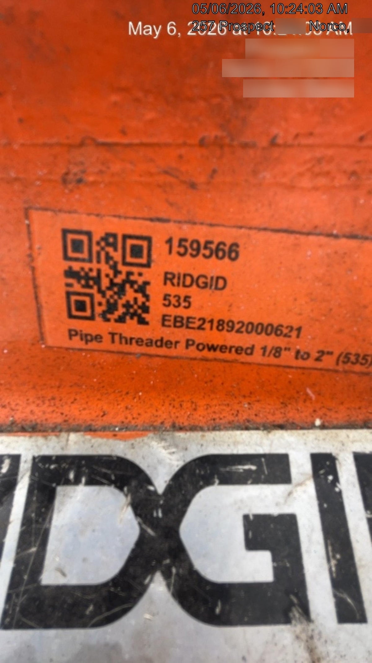 2021 RIDGID 535