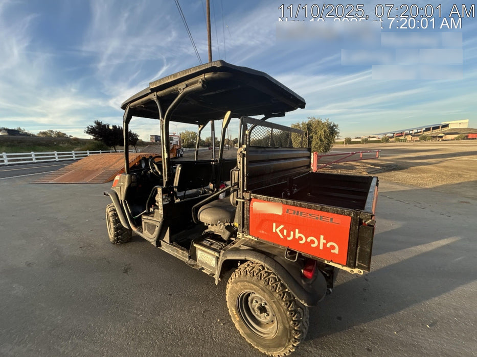 2021 Kubota RTV-X1140W-H Plastic Canopy, Windshield Acrylic Clear, LED Strobe Light, Wire Harness Kit, Back up Alarm