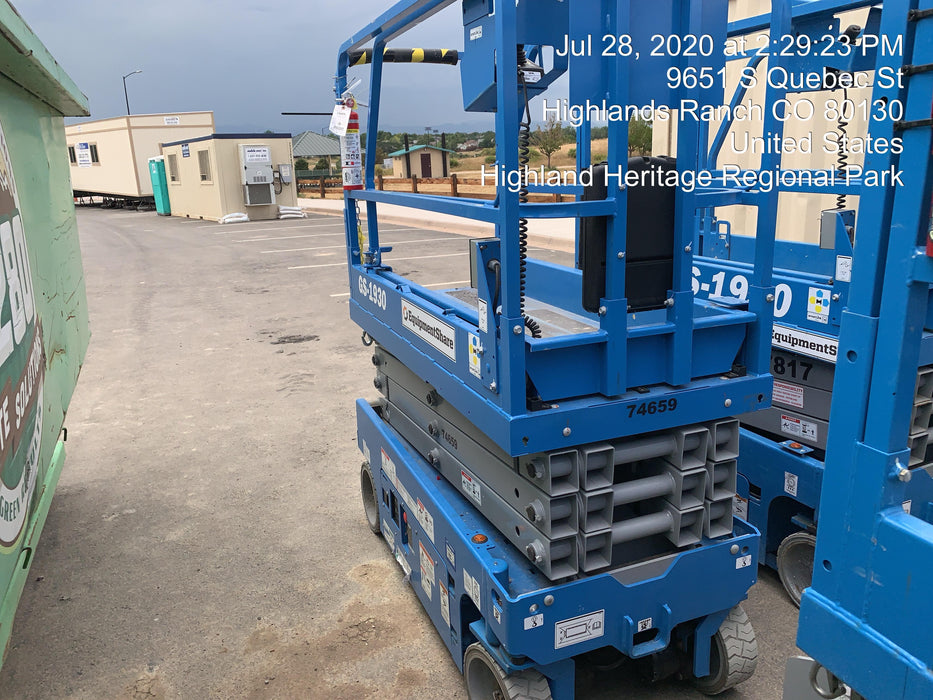 2020 Genie GS-1930 Fixed rails with chain entry gate - Pre A92.20