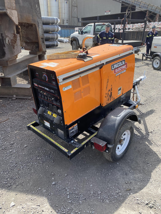 2021 Lincoln Electric Vantage 322 Vantage 322 Ready Pak 3 w/ Decals, ORANGE (includes trailer, cable rack, fender light kit) NO Telematics