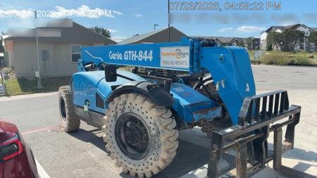 2017 Genie GTH-844 Diesel Engine, Solid Tires, 60" Carriage, Open ROPS