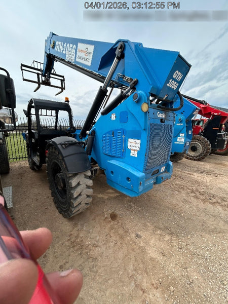 2019 Genie GTH-1056 Canopy, Solid RT Tires, LED Work Lights, Beacon 60" QA Carriage, 60" Forks