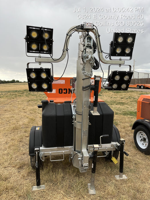 2024 Wanco WLTT-4MM4K Diesel, Deep Sea Controller, Shore Power Plug, Auto Start, (4) 350W LED Floodlights, 4kW Generator, 60 Gal Fuel Tank, 2" Ball, T3