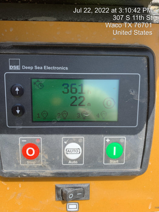 2022 Allmand NLV3GR (4) LED Light Fixture 350W, 23' Vertical Mast, 3kW Prime, Towable, Deep Sea L401, Leveling Jacks, Yanmar T4F 5.8hp