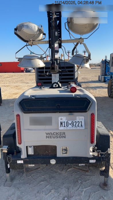 2018 Wacker Neuson LTV6L-MH LTV6L Mobile Light Tower w/Fuel Level Sensor Installed