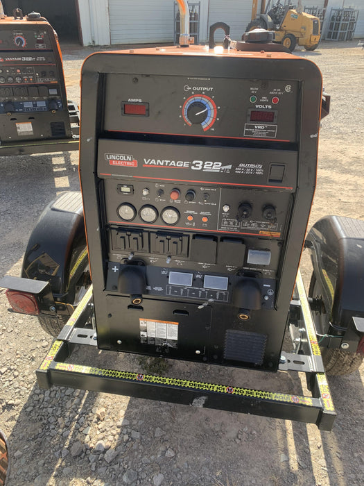 2021 Lincoln Electric Vantage 322 Vantage 322 Ready Pak 3 w/ Decals, ORANGE (includes trailer, cable rack, fender light kit) NO Telematics