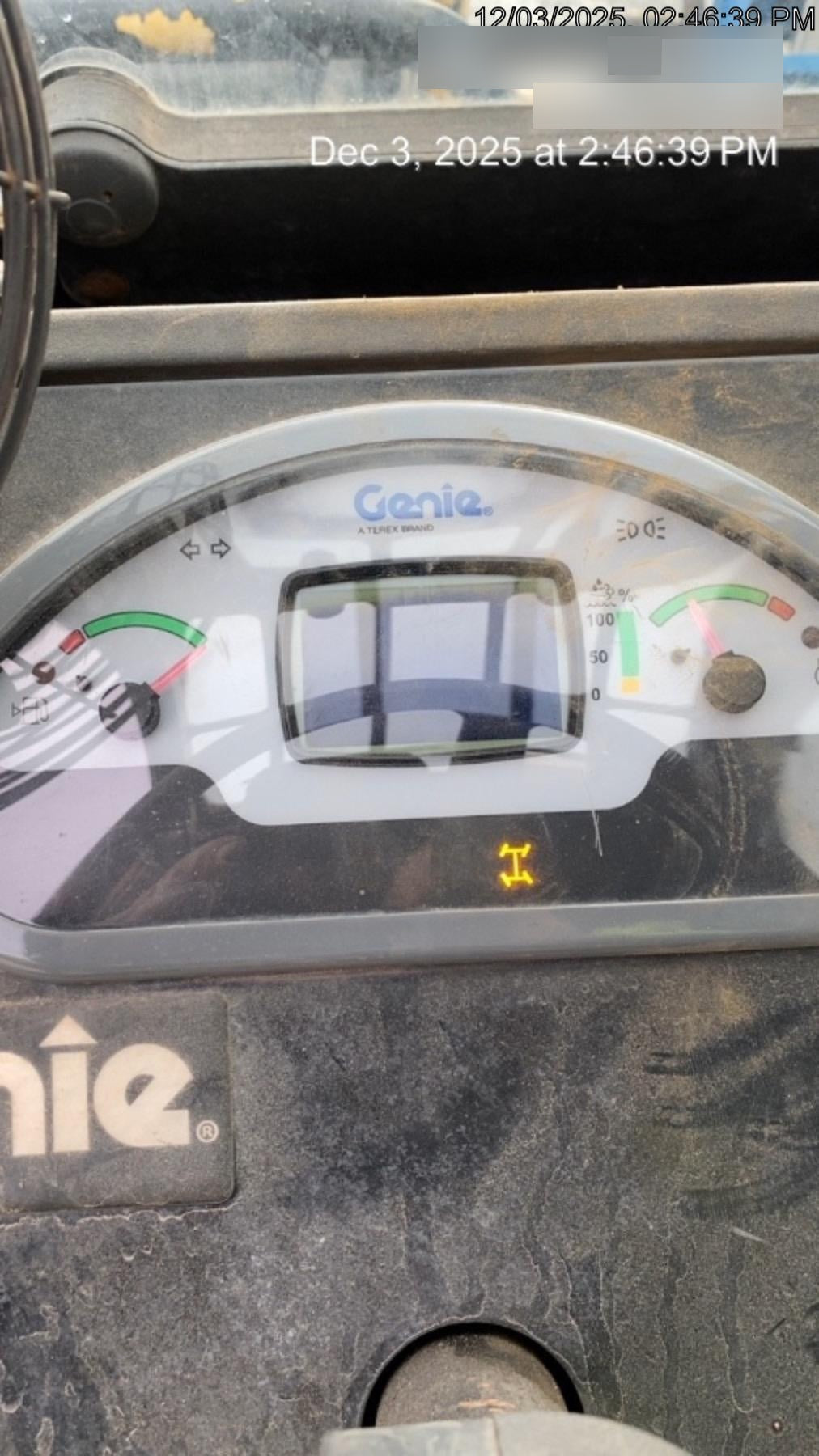 2019 Genie GTH-1056 Cab/Heat/AC, Solid RT Tires, LED Work Lights, Beacon 60" QA Carriage, 60" Forks