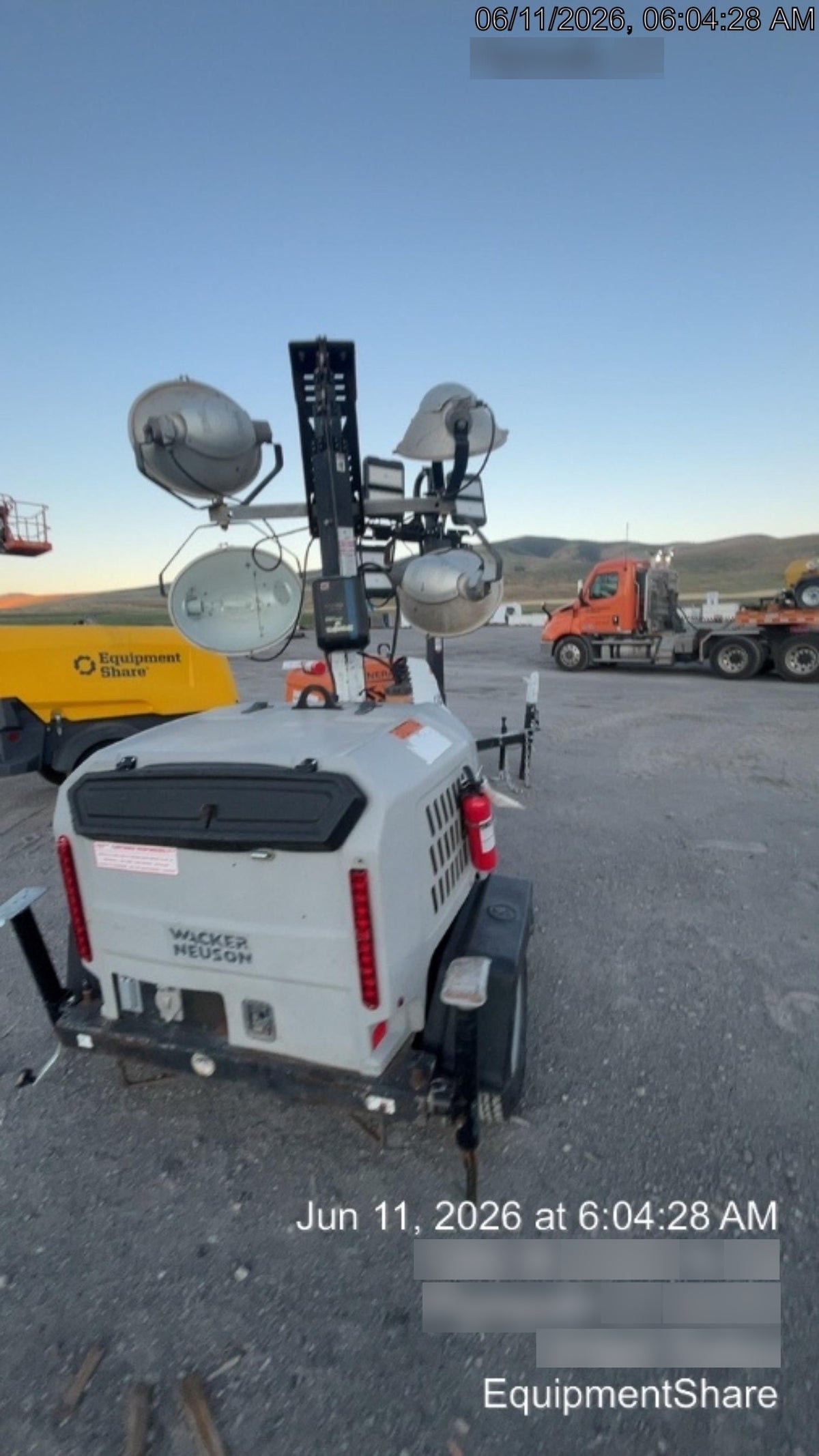 Wacker Neuson LTV6K-MH Power mast, 1100W MH