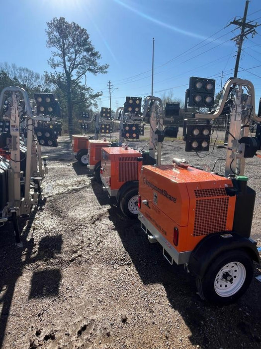 2025 Wanco WLTT-4MM4K Diesel, Mitsubishi L2E, 9.0HP @1800 rpm, Deep Sea Controller, Shore Power Plug, Auto Start, (4) 350W LED Floodlights, 4kW Generator, 60 Gal Fuel Tank, 2" Ball, T3