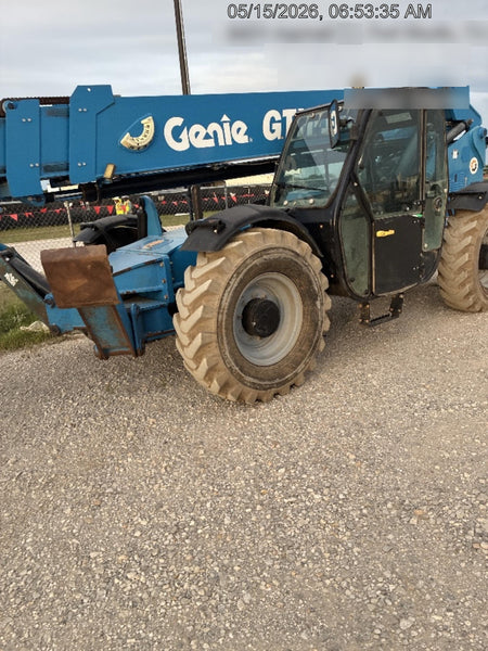 2018 Genie GTH-1056 Genie GTH-1056 w/CAB, Solid Tires, Work Lights, 60" carriage/forks, cab mesh, beacon