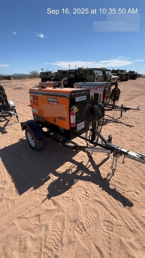 2021 Lincoln Electric Vantage 322 Vantage 322 Ready Pak 3 w/ Decals, ORANGE (includes trailer, cable rack, fender light kit) NO Telematics