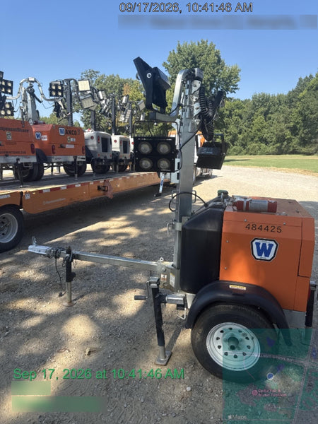 2024 Wanco WLTT-4MM4K Diesel, Mitsubishi L2E, 9.0HP @1800 rpm, Deep Sea Controller, Shore Power Plug, Auto Start, (4) 350W LED Floodlights, 4kW Generator, 60 Gal Fuel Tank, 2" Ball, T3