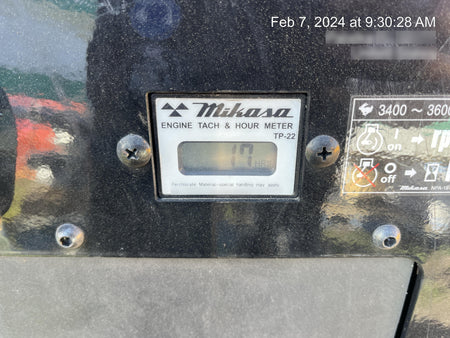 2023 Multiquip MV308GH Honda GX270, 18" Plate, Tachometer