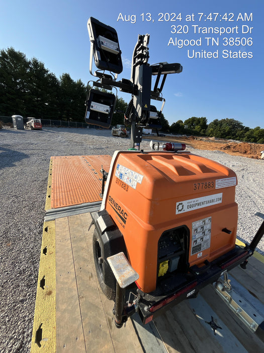 2023 Generac MLT2 Diesel, Flex Switch 120V Input, Powerzone Controller, 
(4) 320W LED Lights, 4kW Generator, 39.9 Gal Fuel Tank, 2" Ball, T3