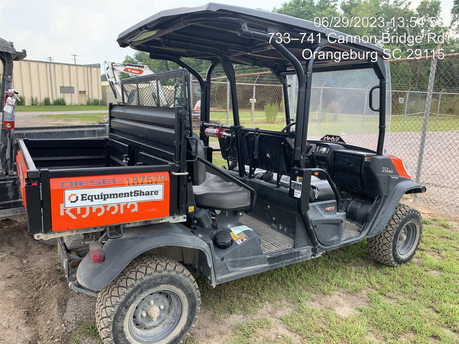 2021 Kubota RTV-X1140W-H Plastic Canopy, Windshield Acrylic Clear, LED Strobe Light, Wire Harness Kit, Back up Alarm