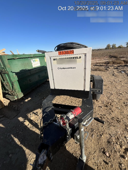 2020 Multiquip DLW400ESA4 400 amp Welder, 14kW, 120/240V, T4F Kubota, Trailer