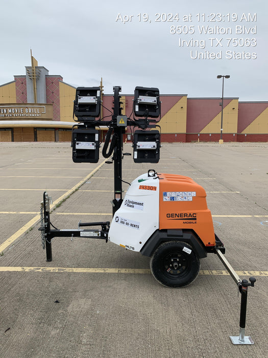 2024 Generac MLT2 Diesel, Flex Switch 120V Input, Powerzone Controller, 
(4) 320W LED Lights, 4kW Generator, 39.9 Gal Fuel Tank, 2" Ball, T3