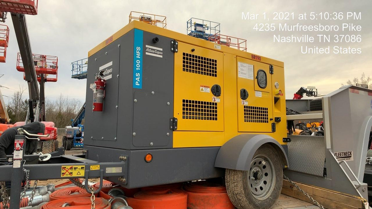 2020 ATLAS COPCO PAS 100 HF CS Enclosed