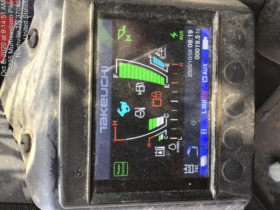 2020 Takeuchi TL12R2-R Canopy, 111hp, Manual QC