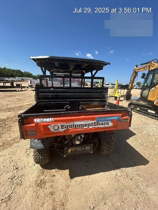 2022 Kubota RTV-X1140W-H Plastic Canopy, Windshield Acrylic Clear, LED Strobe Light, Wire Harness Kit, Back up Alarm