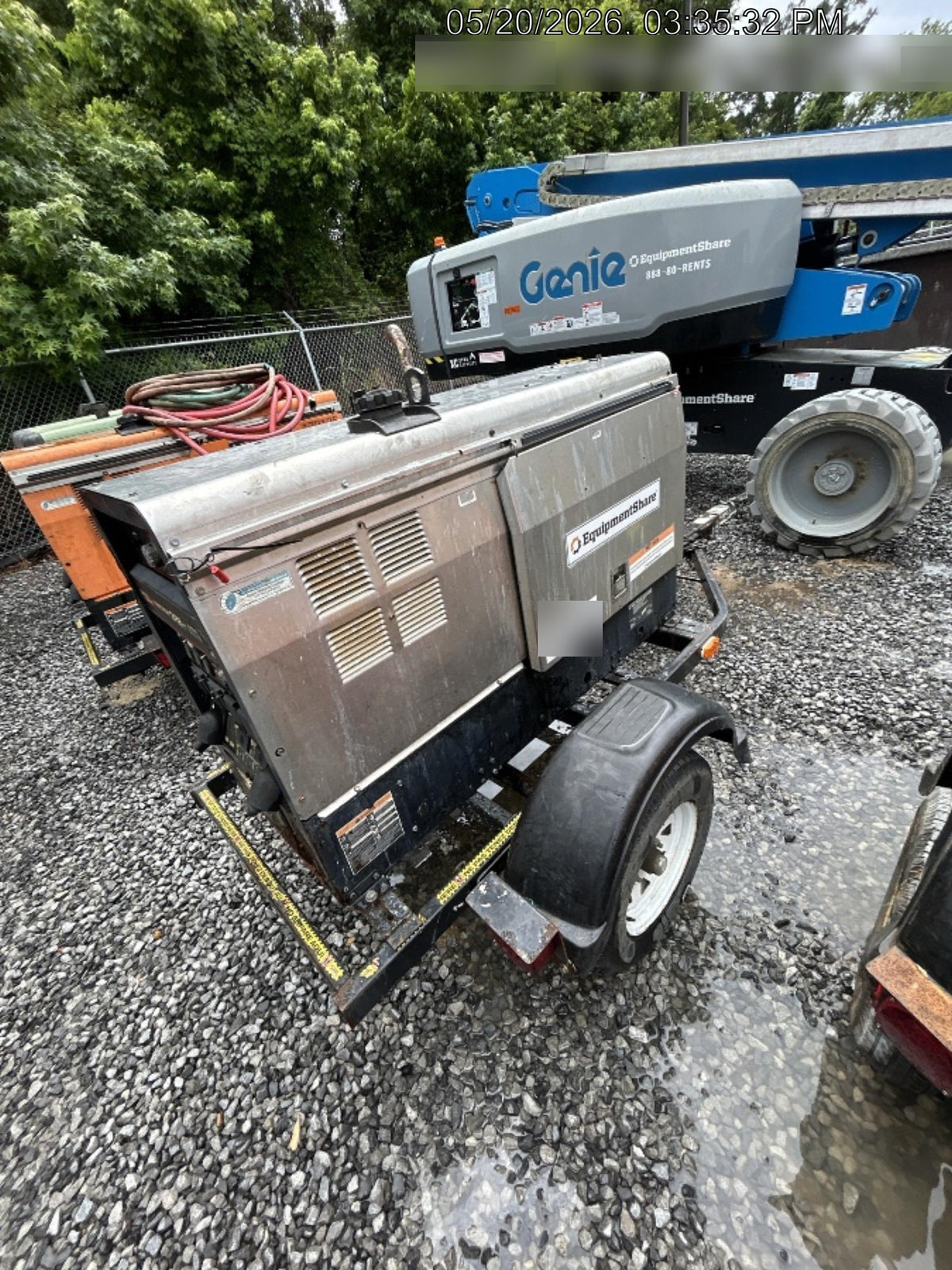 2019 Lincoln Electric Vantage 322 Lincoln Vantage 322 Welder w/Trailer, Light Kit, Cable Rack