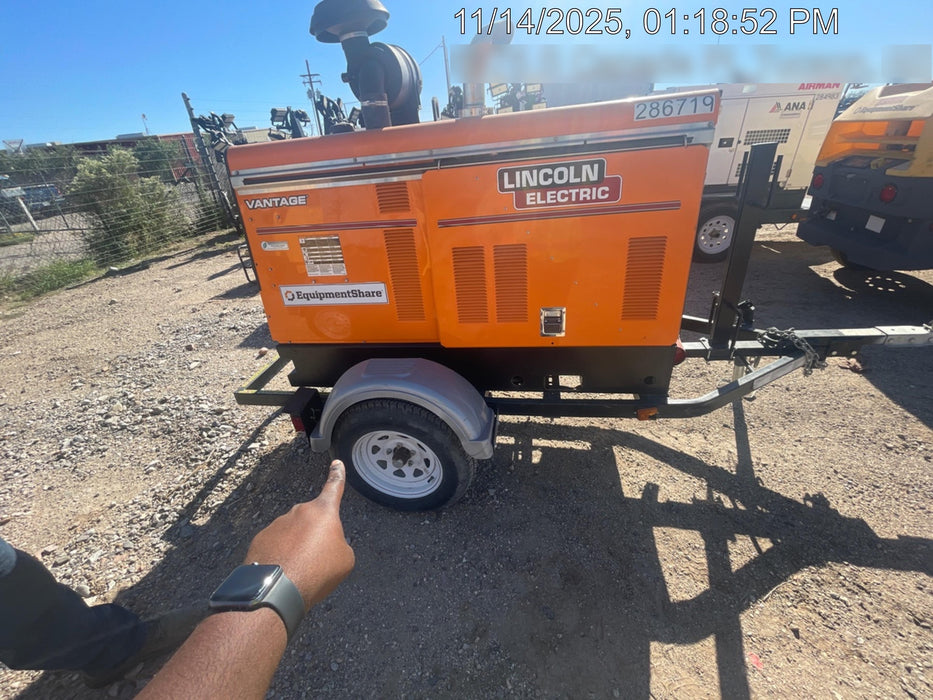 2022 Lincoln Electric Vantage 549X Crosslink Technology, Trailer Mounted, ES Decals, T3