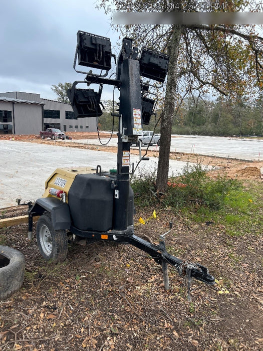 2022 Allmand NLV3GR (4) LED Light Fixture 350W, 23' Vertical Mast, 3kW Prime, Towable, Deep Sea L401, Leveling Jacks, Yanmar T4F 5.8hp