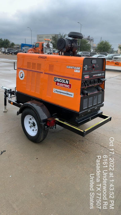 2022 Lincoln Electric Vantage 549X Crosslink Technology, Trailer Mounted, ES Decals, T3