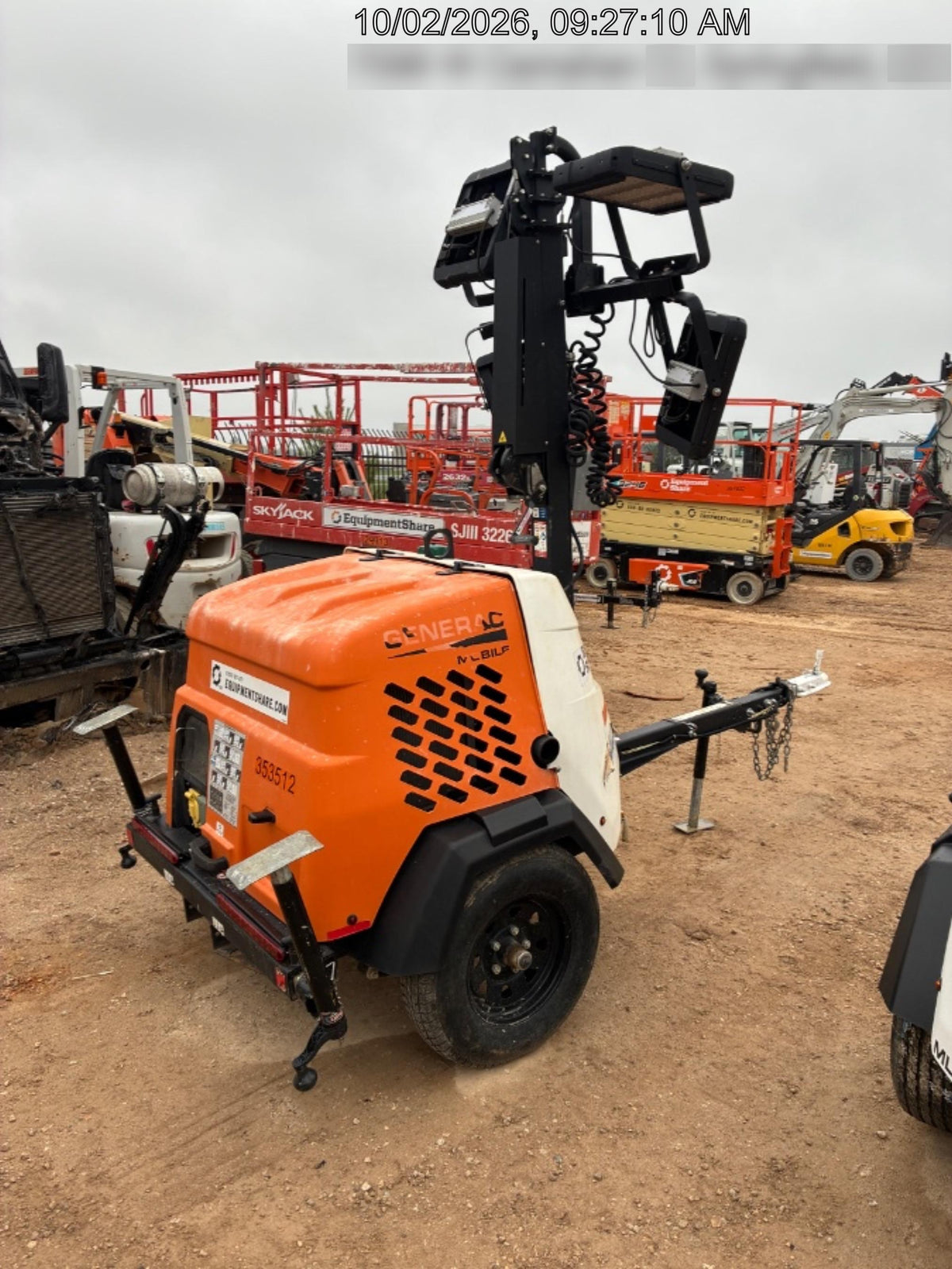 2023 Generac MLT2 Diesel, Flex Switch 120V Input, Powerzone Controller, (4) 320W LED Lights, 4kW Generator, 39.9 Gal Fuel Tank, 2" Ball, T3