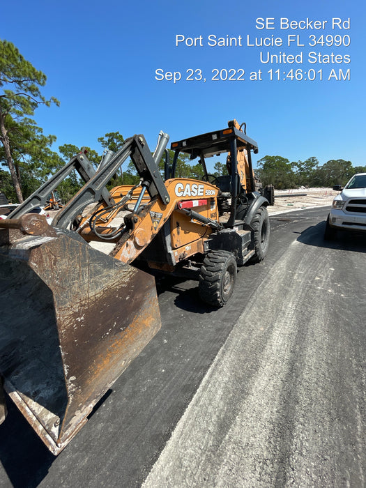 2018 Case 580N STANDARD HOE, ROPS, PILOT CONTROLS, AUX HYD