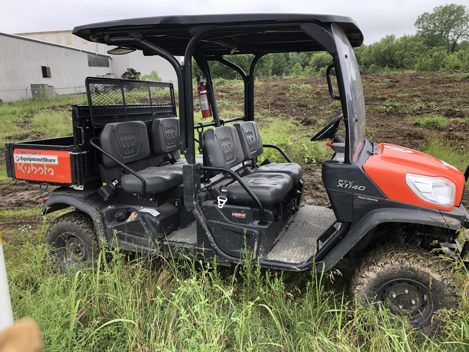 2021 Kubota RTV-X1140W-H Plastic Canopy, Windshield Acrylic Clear, LED Strobe Light, Wire Harness Kit, Back up Alarm