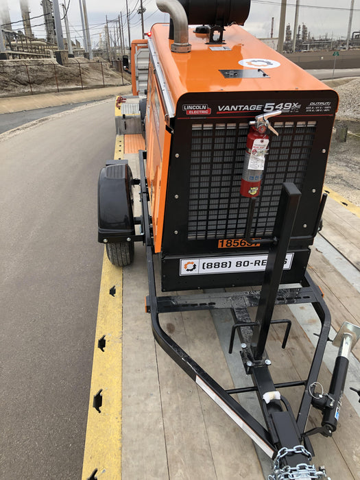 2021 Lincoln Electric Vantage 549X Ready Pak 3, ORANGE (includes trailer, cable rack, fender light kit)