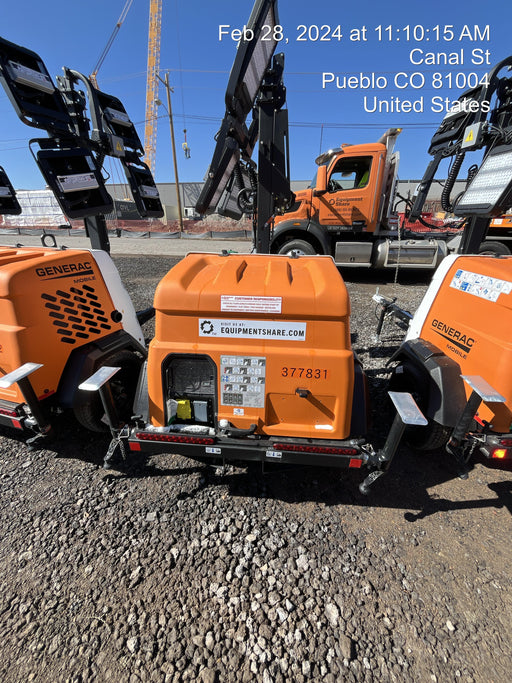 2023 Generac MLT2 Diesel, Flex Switch 120V Input, Powerzone Controller, 
(4) 320W LED Lights, 4kW Generator, 39.9 Gal Fuel Tank, 2" Ball, T3