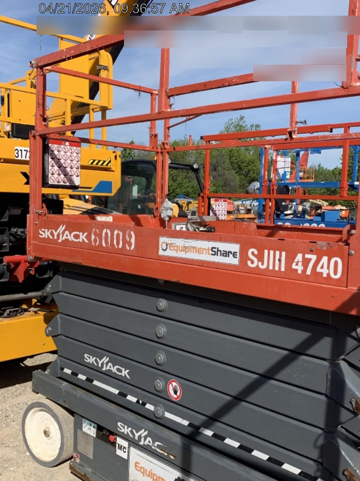 2017 Skyjack SJIII-4740 Skyjack SJ4740, Extended Warranty 5yr/5k hr