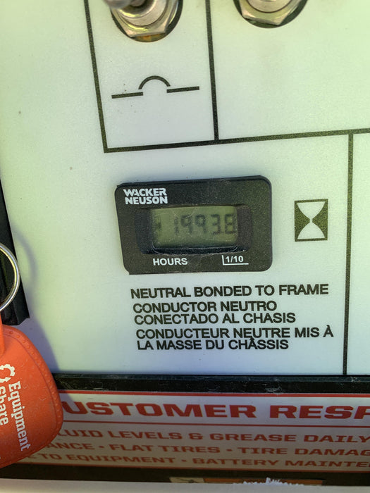 2019 Wacker Neuson LTV6L-MH Mobile Light Tower w/Fuel Level Sensor Installed