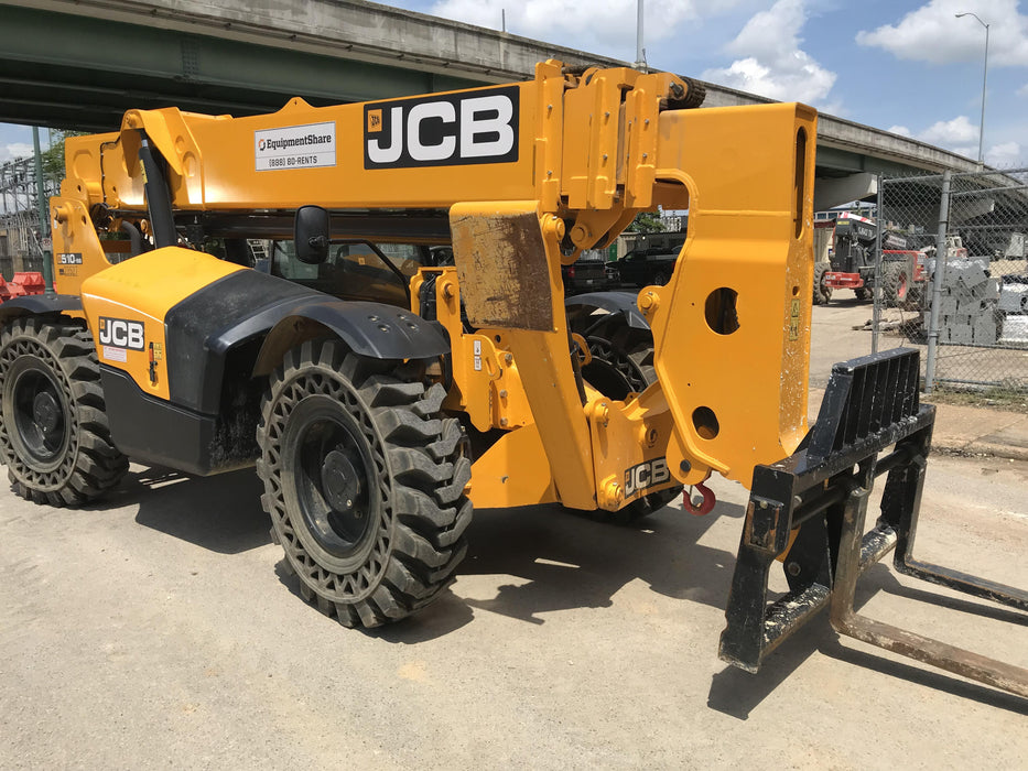 2018 JCB 510-56 JCB 510-56 74 HP w/Open ROPS, Beacon, Aux Hydraulics, Worklights, Solid Tires