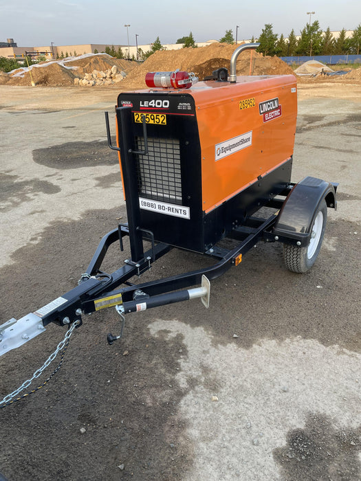 2022 Lincoln Electric LE400 Kubota V1505, Trlr, Cable Rack, Light Kit, ES Decals, T3