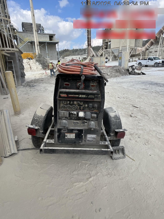 2018 Lincoln Electric Vantage 322 Lincoln Vantage 322 Welder Ready Pak 3 - Vantage 322, Trailer, Fender and light kit, Cable rack