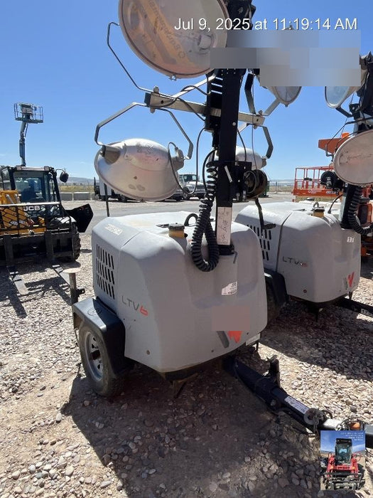 2019 Wacker Neuson LTV6L-MH Mobile Light Tower w/Fuel Level Sensor Installed