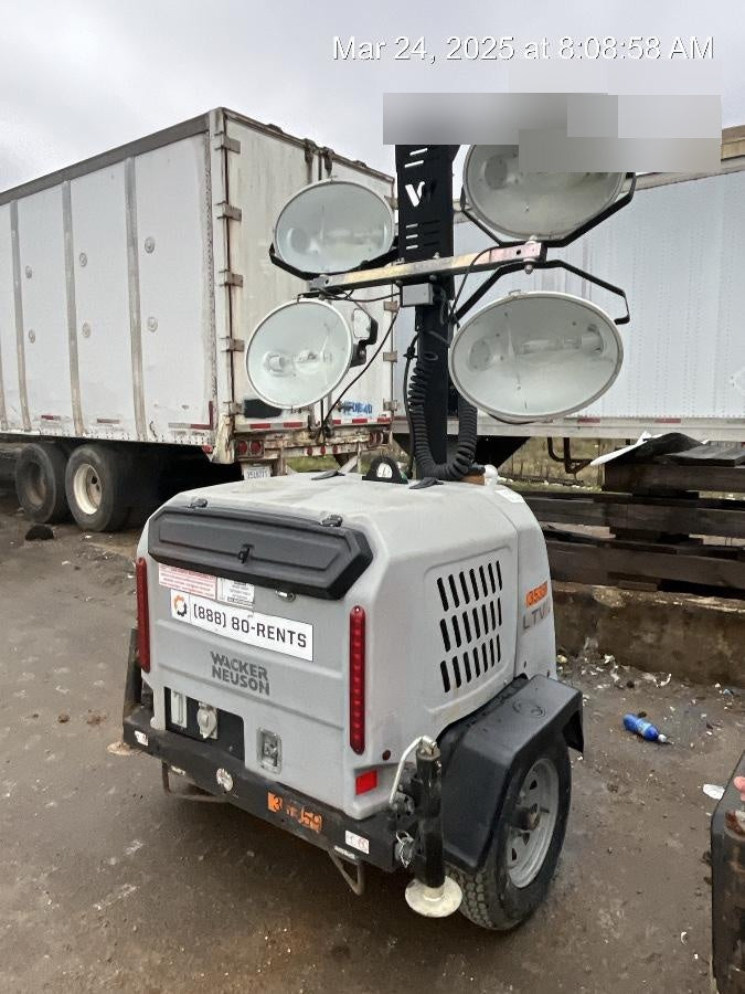2019 Wacker Neuson LTV6L-MH Wacker Neuson LTV6L Mobile Light Tower w/Fuel Level Sensor Installed