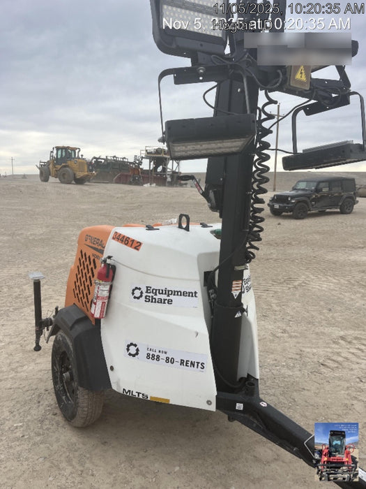 2023 Generac MLT2 Diesel, Flex Switch 120V Input, Powerzone Controller, (4) 320W LED Lights, 4kW Generator, 39.9 Gal Fuel Tank, 2" Ball, T3