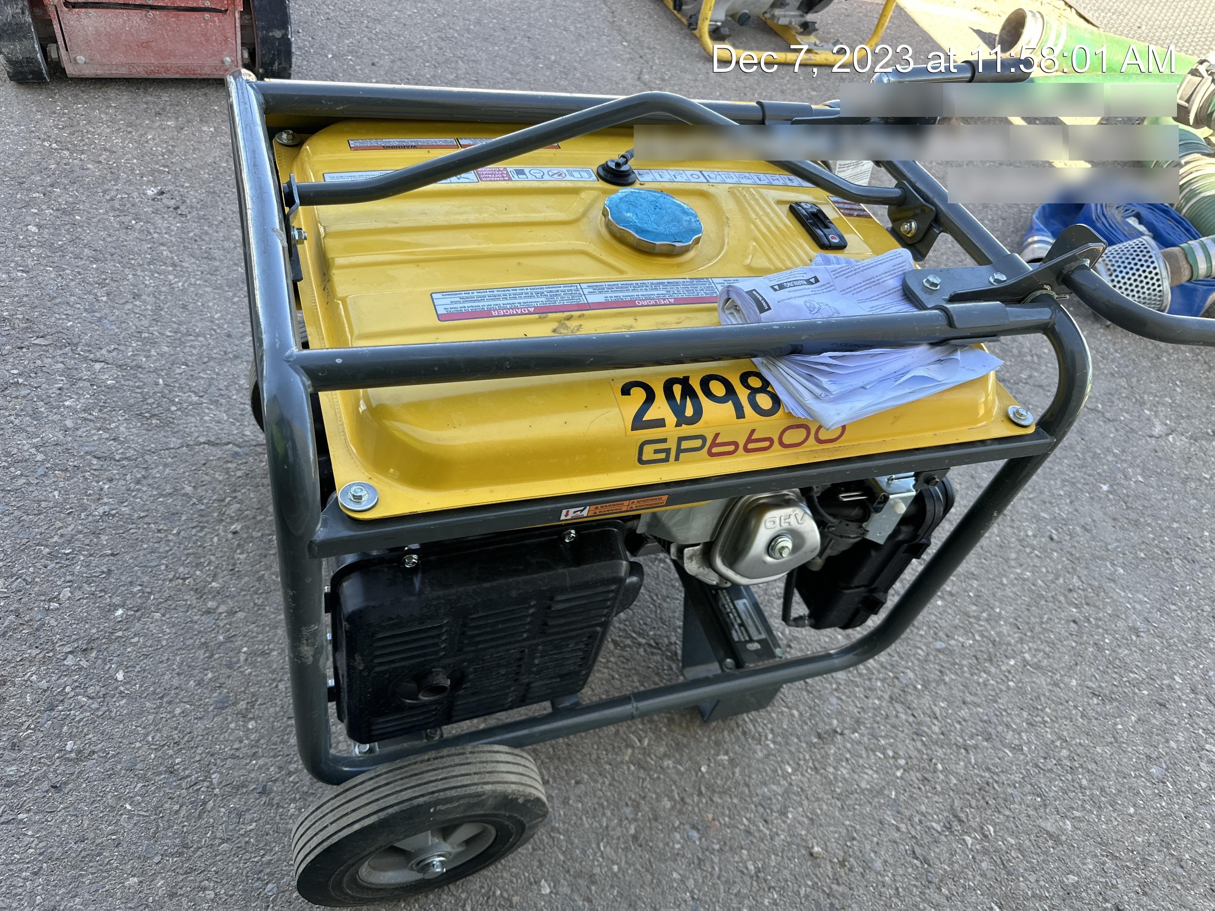 2022 WACKER NEUSON GP6600A