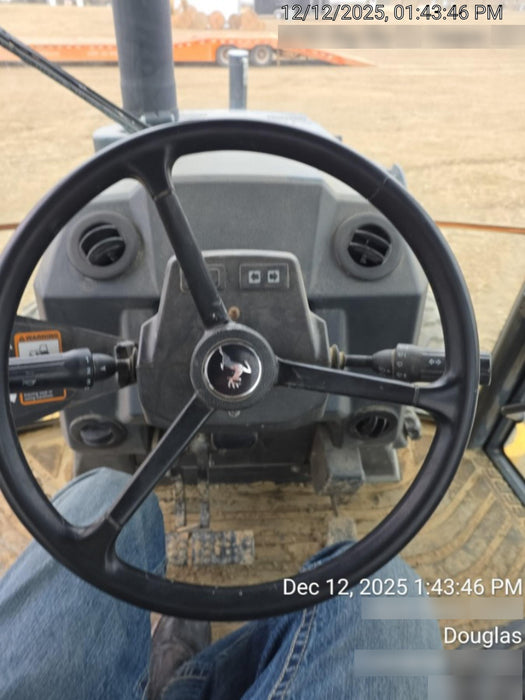 2019 John Deere 410L 4WD, CAB/HVAC, Standard Dipperstick, ISO Controls, Rear Aux Hydraulics, Manual QC, 1.5 Yd Bucket w/Forks, 24" Bucket