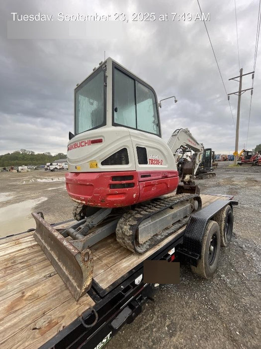 2020 Takeuchi TB235-2CR Cab/Heat/Air, Rubber Tracks, Manual TAG QC