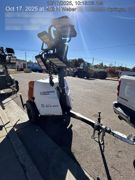 2023 Generac MLT2 Diesel, Flex Switch 120V Input, Powerzone Controller, 
(4) 320W LED Lights, 4kW Generator, 39.9 Gal Fuel Tank, 2" Ball, T3