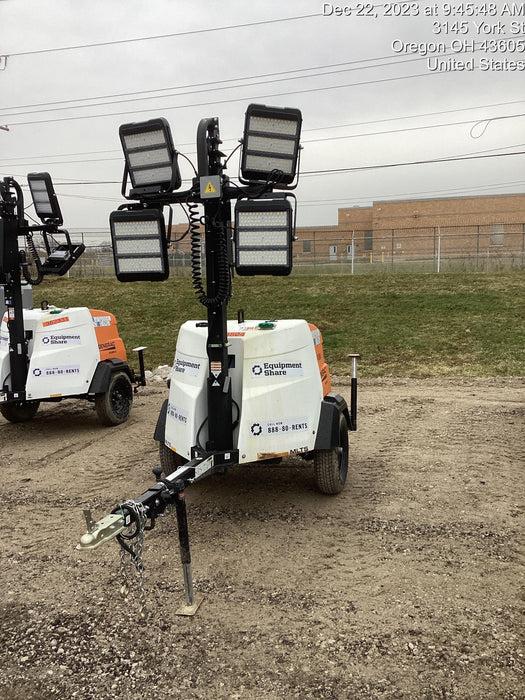 2023 Generac MLT2 Diesel, Flex Switch 120V Input, Powerzone Controller, 
(4) 320W LED Lights, 4kW Generator, 39.9 Gal Fuel Tank, 2" Ball, T3