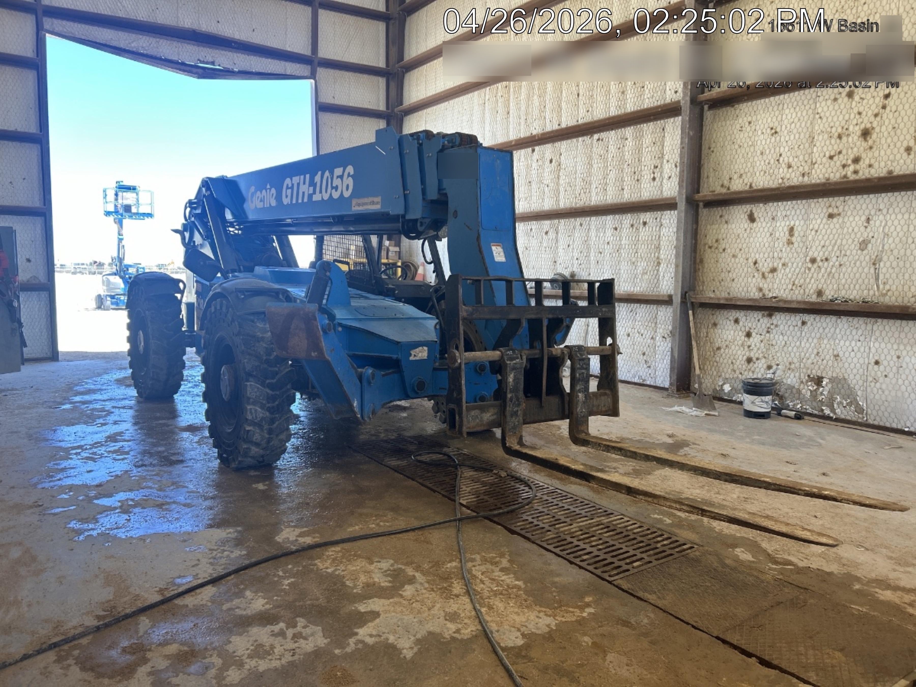 2018 Genie GTH-1056 Genie GTH-1056 w/ROPS, Work Lights, Solid Tires, RH Cab Mesh, Beacon, 60" Carriage and Forks