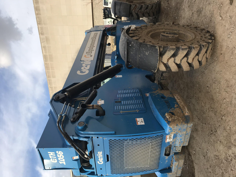 2018 Genie GTH-1056 Genie GTH-1056 w/Enclosed Cab w/HVAC, Work Lights, Solid Tires, Beacon, 60" Carriage and Forks