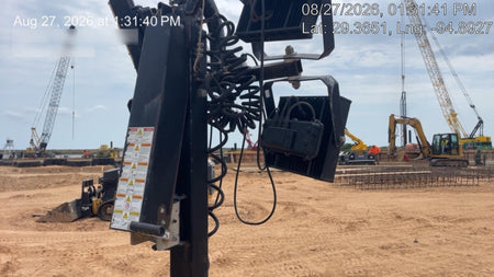 2022 Allmand NLV3GR (4) LED Light Fixture 350W, 23' Vertical Mast, 3kW Prime, Towable, ES Decals, T3
